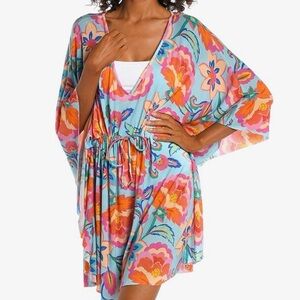 Vibrant Floral Swim Cover-Up